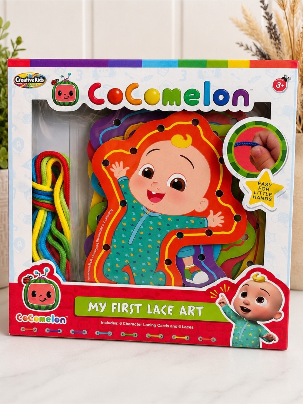 CoComelon My First Lace Art - Rainbow Lacing Toy